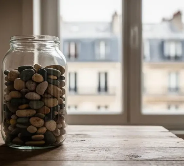 Un épargnant français observe symboliquement la diversification de son investissement dans un fonds commun de placement, entre sécurité et croissance patrimoniale.